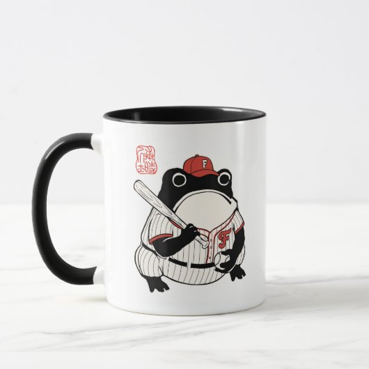 Japanese Aesthetic Baseball Frog Ukiyo-e Style Tasse (Links)