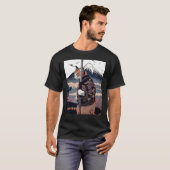 Japanese Aesthetic Sakura Cherry Blossoms samurai T-Shirt (Vorne ganz)