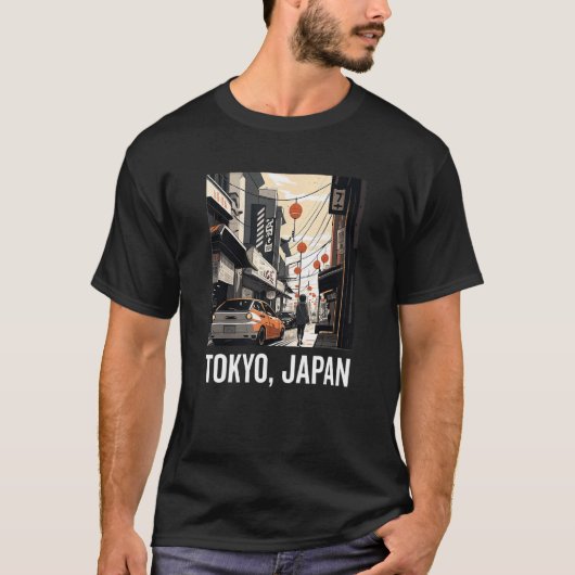 Japanese Aesthetic Tokyo Vaporwave Japan Lofi Fash T-Shirt (Vorderseite)