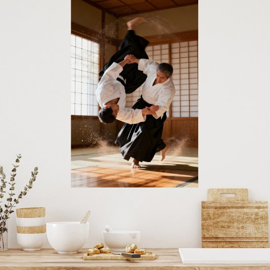 Japanese Aikido Poster (Küche)