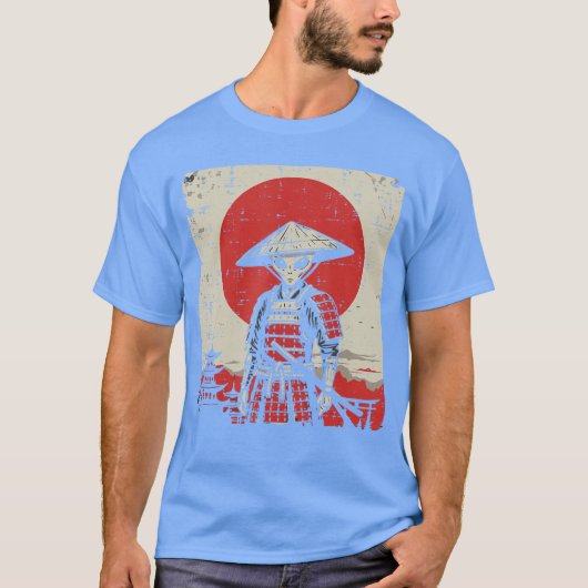 Japanese Alien Warrior Samurai Katana UFO Art Wome T-Shirt (Vorderseite)