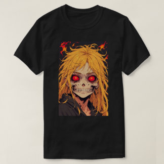 Japanese Anime Emo Gothic Skull Reaper Art 02 T-Shirt