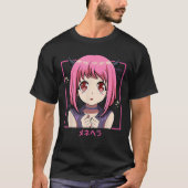 Japanese Anime Girl Punk Evil - Pastel Menhera Kaw T-Shirt (Vorderseite)