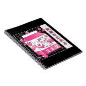 Japanese Anime Strawberry Milk Carton Cute Cow Notizblock (Rechte Seite)