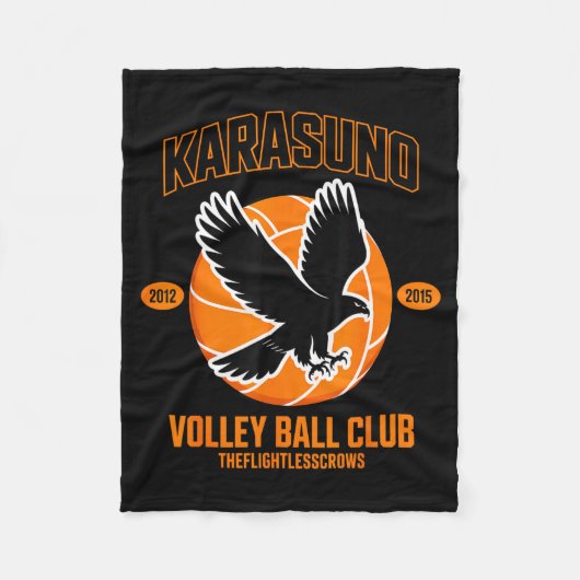 Japanese Anime Volleyball Club Karasunooo High  Fleecedecke (Vorderseite)