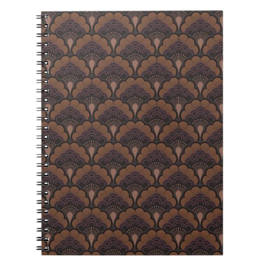 Japanese art deco style - Chocolate Notizblock (Vorderseite)