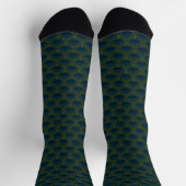 Japanese art deco style_Deep Forest Socken (Oben)