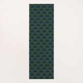 Japanese art deco style_Deep Forest Yogamatte (Rückseite)