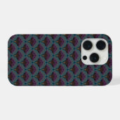 Japanese art deco style_Midnight iPhone Hülle (Rückseite (Horizontal))