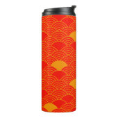Japanese Art Pattern Tumbler Thermosbecher (Nach links gedreht)