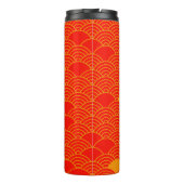 Japanese Art Pattern Tumbler Thermosbecher (Rückseite)