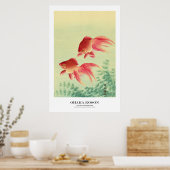 Japanese Art Print - Ohara Koson - Goldfish Poster (Küche)