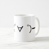 Japanese ASCII Art「キター!」 Kaffeetasse (VorderseiteRechts)