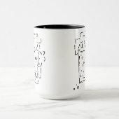 Japanese ASCII Art「beer」(black) Tasse (Zentrum)