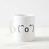 Japanese ASCII Art「\(^o^)/オワタ」 Kaffeetasse (Vorderseite Links)