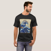 Japanese Big Wave of Cats Surfing Kanagawa Wave Vi T-Shirt (Vorne ganz)