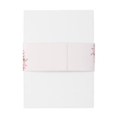 Japanese Blossom Wedding – Pink Floral Einladungsbanderole (Rückseitenbeispiel)