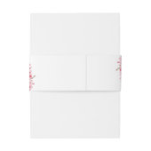 Japanese Blossom Wedding – Pink Floral Einladungsbanderole (Rückseitenbeispiel)