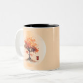 Japanese Blossom Zweifarbige Tasse (Vorderseite Links)