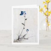 Japanese Blue Bellflower, Hokusai, Ukiyo-e Karte (Gelbe Blume)