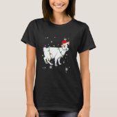 Japanese Bobtail Cat Christmas Lights Christmas Ca T-Shirt (Vorderseite)