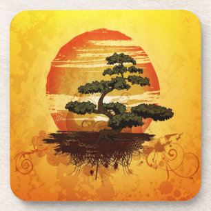 Japanese Bonsai Tree Getränkeuntersetzer