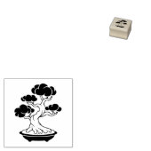 Japanese Bonsai Tree in a Tray 1x1 Gummistempel (Stempel)