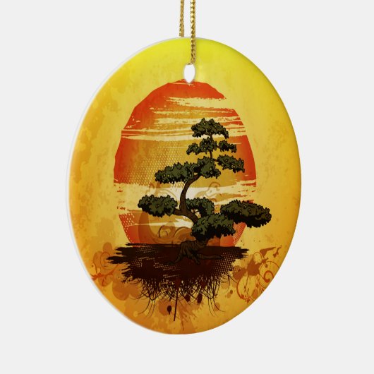 Japanese Bonsai Tree Keramikornament (Rechts)