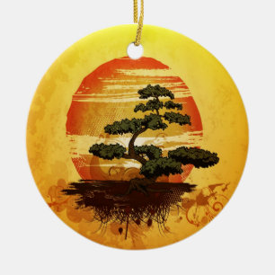Japanese Bonsai Tree Keramikornament