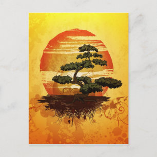 Japanese Bonsai Tree Postkarte