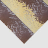 Japanese Botanical Minimal Leaves Soft Gold Light Seidenpapier (Ausschnitt)