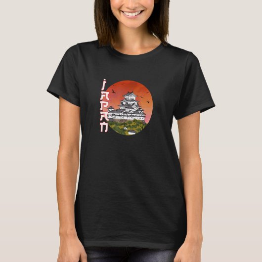 Japanese buildings sunset 1 T-Shirt (Vorderseite)