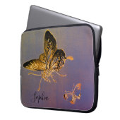 JAPANESE BUTTERFLY INDIVIDUELLE NAME Electronics B Laptopschutzhülle (Vorderseite Links)
