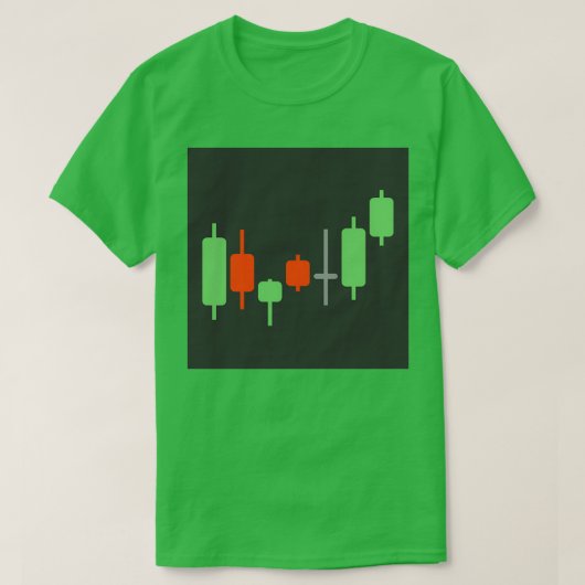 japanese candlestick graph T-Shirt (Design vorne)