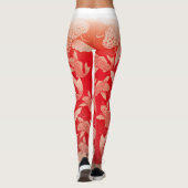 Japanese carp red ground6@miyasan leggings (Rückseite)