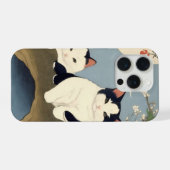 Japanese Cats Blossom Tree iPhone Case Hülle (Rückseite (Horizontal))
