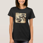 Japanese Cave Art Noodles Lover Wildlife Goat Rame T-Shirt (Vorderseite)