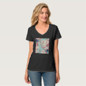 Japanese Cherry Blossom Flower Pink Sakura Floral  T-Shirt (Vorderseite Vollansicht)