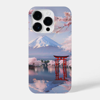 Japanese Cherry Blossom & Mount Fuji iPhone Case – 14 Pro Hülle