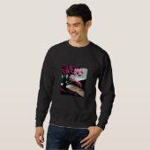 Japanese Cherry blossom next to a lake painting Sweatshirt (Vorne ganz)