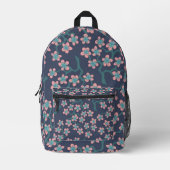 Japanese cherry blossom sakura blossoming flowers bedruckter rucksack (Vorderseite)