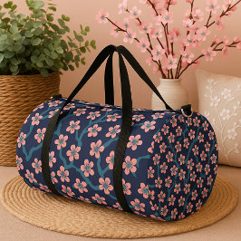Japanese cherry blossom sakura blossoming flowers duffle bag