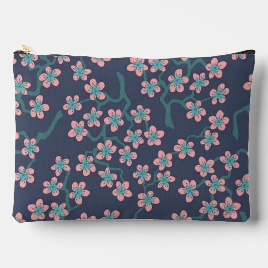Japanese cherry blossom sakura blossoming flowers zubehörtasche (Vorderseite)