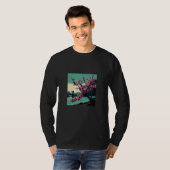 Japanese Cherry Blossom tree river suspension brid T-Shirt (Vorne ganz)