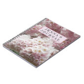 Japanese Cherry Blossoms Personalized Floral Notizblock (Linke Seite)