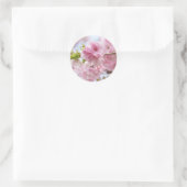 Japanese cherry blossoms runder aufkleber (Tasche)