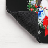 Japanese Chin Christmas Wreath Decoration Xmas Paj Mousepad (Ecke)