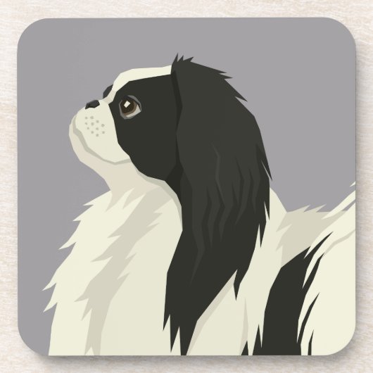 Japanese Chin Getränkeuntersetzer (Vorderseite)
