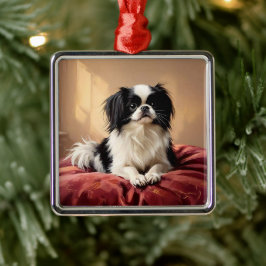 Japanese Chin Ornament Aus Metall