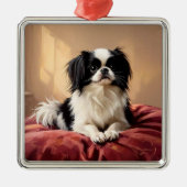Japanese Chin Ornament Aus Metall (Vorne)